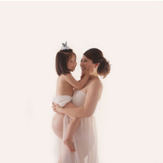 Maternity session for Brighton mother in Kew studio